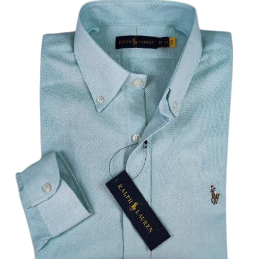 Camisa para Hombre manga larga Polo Ralph LaurenAgua Marina