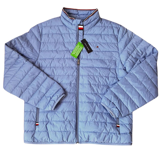 Chaqueta Tommy Hilfiger Zip Fly Impermeable Azul Celeste