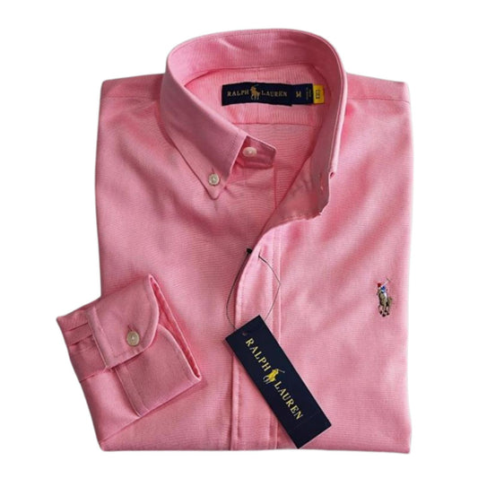 Camisa para Mujer manga larga Polo Ralph Lauren Rosa Intenso