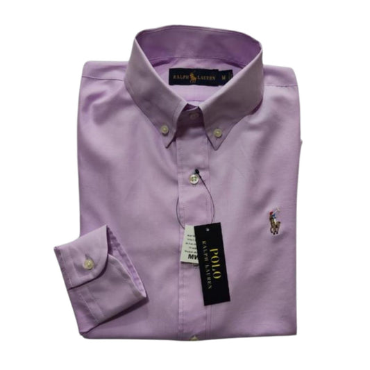 Camisa para Mujer manga larga Polo Ralph Lauren Rosa Claro