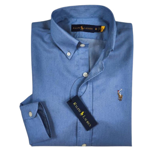 Camisa para Mujer manga larga Polo Ralph Lauren Azul Cielo Denim