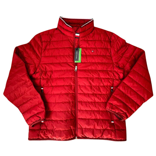 Chaqueta Tommy Hilfiger Zip Fly Impermeable Roja