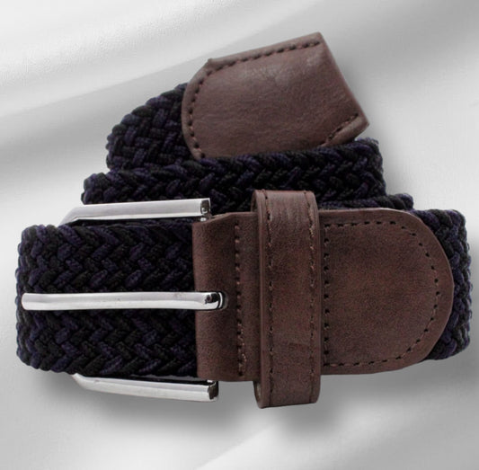 Cinturón trenzado Negro