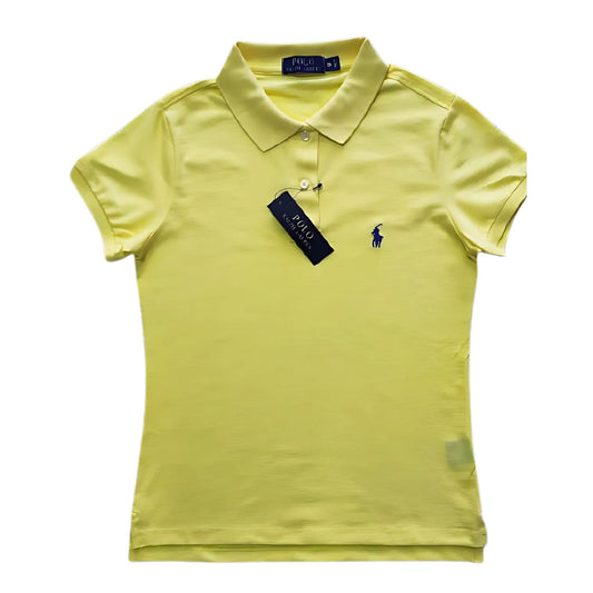 Camiseta Tipo Polo Mujer Manga Corta Amarilla Polo Ralph Lauren
