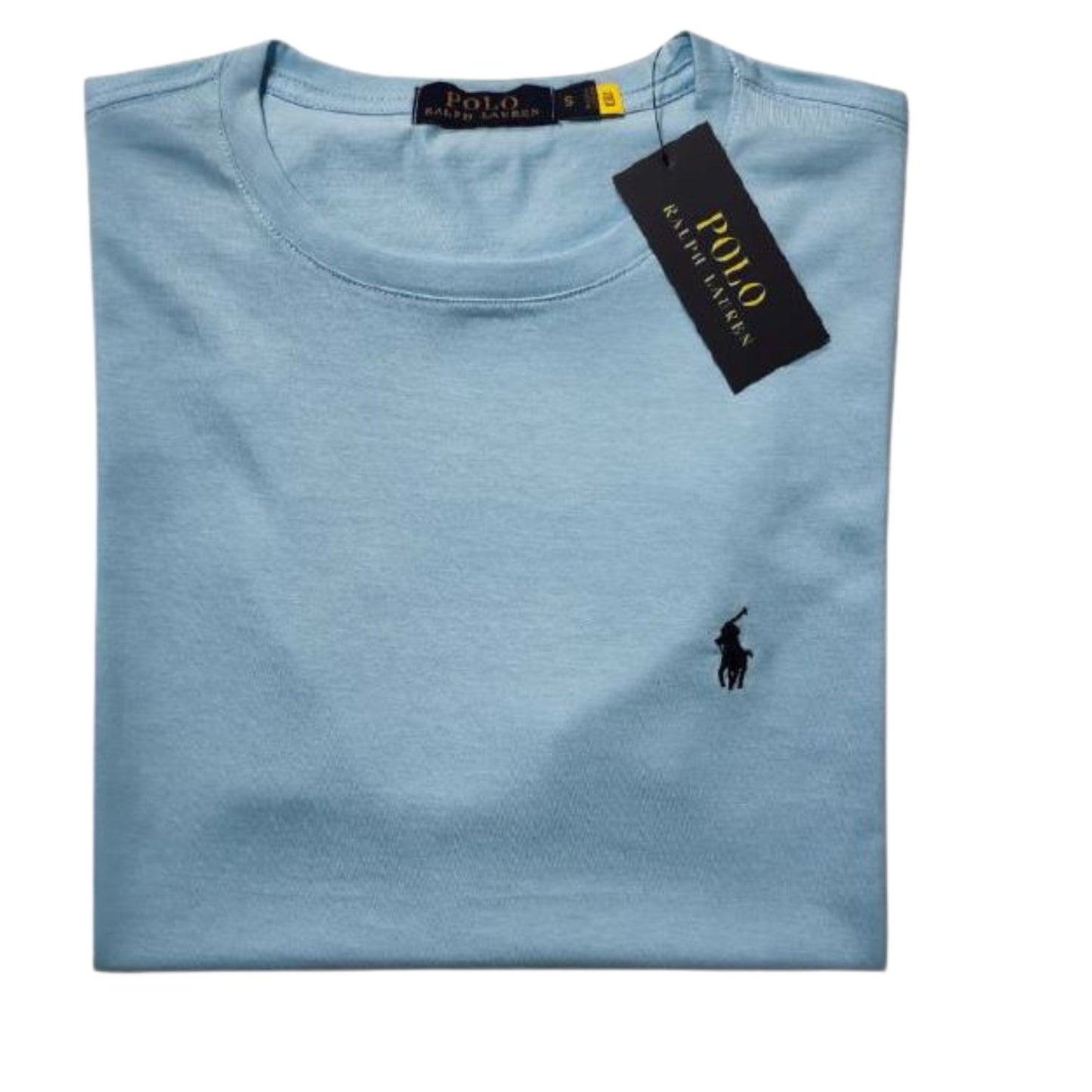 Camiseta T - Shirt cuello redondo manga corta Azul Celeste Ralph Lauren