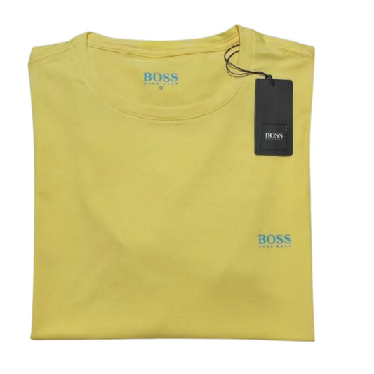 Camiseta T- Shirt cuello redondo manga corta color Amarillo Hugo Boss