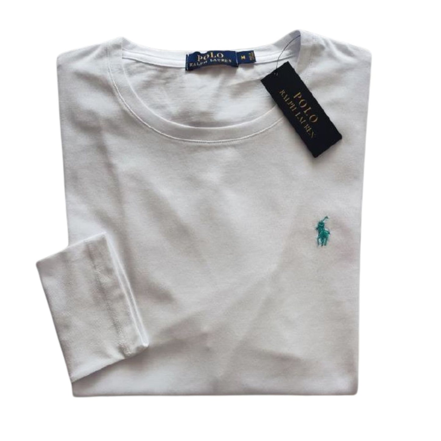 Camiseta T - Shirt cuello redondo manga larga Blanco Ralph Lauren