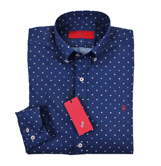 Camisa manga larga de Puntos Carolina Herrera Azul Navy