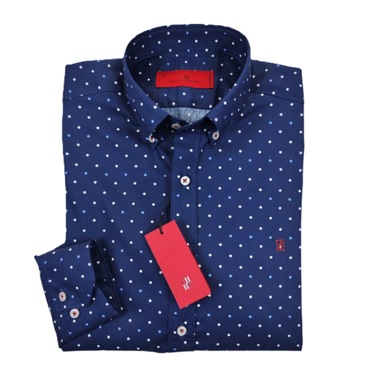Camisa manga larga de Puntos Carolina Herrera Azul Navy