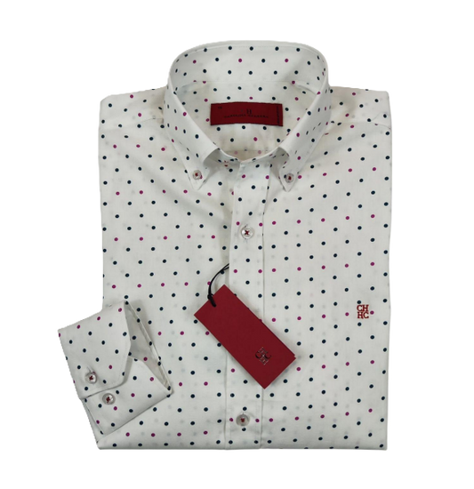 Camisa manga larga de Puntos Carolina Herrera Blanca