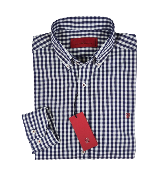 Camisa manga larga de Cuadros Carolina Herrera Negra