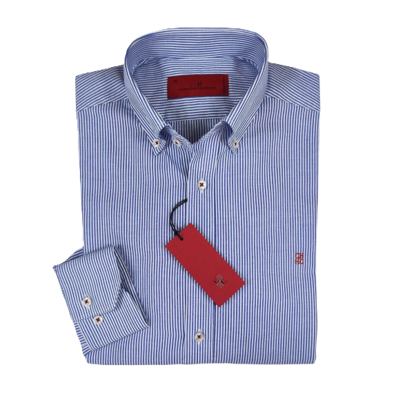 Camisa manga larga de Rayas Carolina Herrera Roja