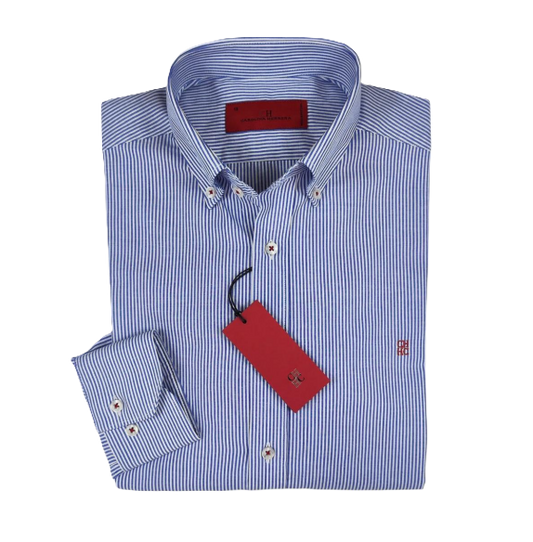 Camisa manga larga de Rayas Carolina Herrera Azul Sky