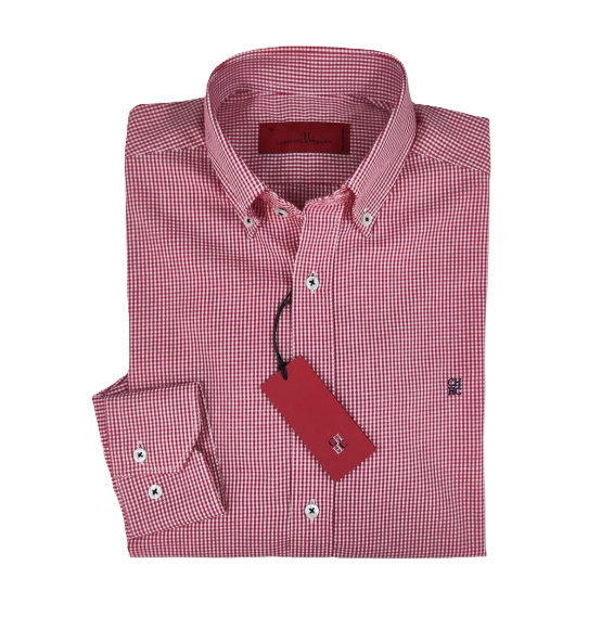 Camisa manga larga de Cuadros Carolina Herrera Negra