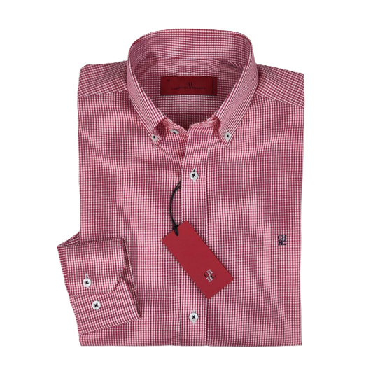 Camisa manga larga de Cuadros Carolina Herrera Beige