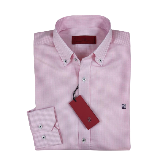 Camisa manga larga de Cuadros Carolina Herrera Negra