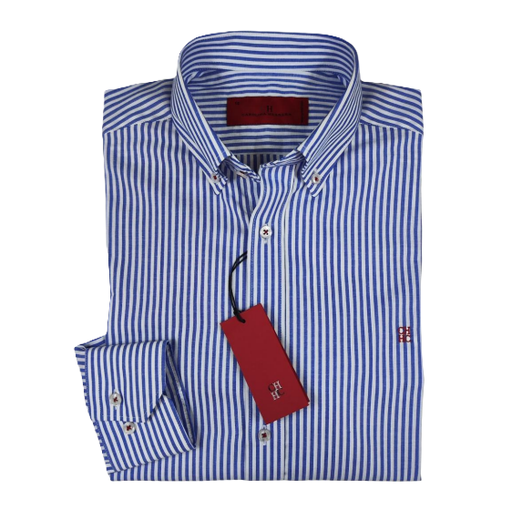 Camisa manga larga de Rayas Carolina Herrera Roja
