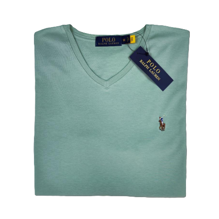 Camiseta Cuello V Manga Corta Ralph Lauren