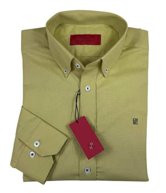 Camisa manga larga Carolina Herrera Mostaza