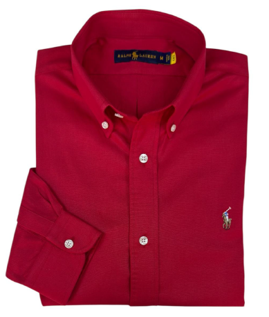 Camisa para Hombre manga larga Polo Ralph Lauren Roja