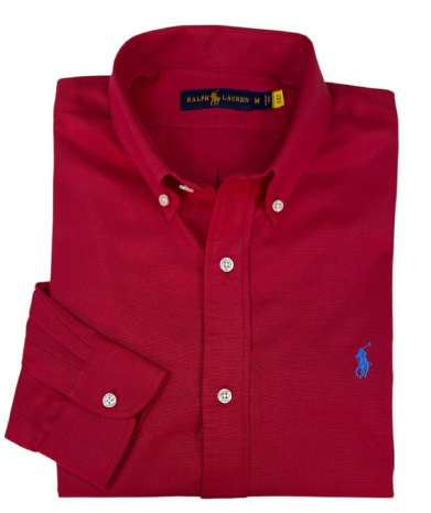 Camisa para Hombre manga larga Polo Ralph Lauren Roja
