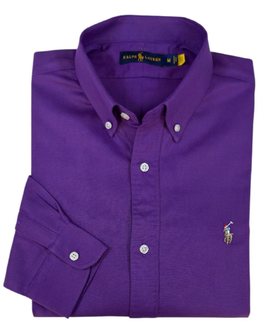 Camisa para Hombre manga larga Polo Ralph Lauren Púrpura