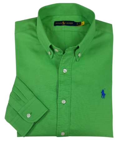 Camisa para Hombre manga larga Polo Ralph Lauren Verde Limón