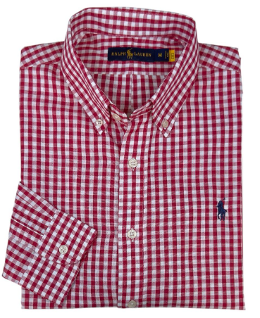 Camisa para Hombre manga larga Polo Ralph Lauren Cuadros Rojos