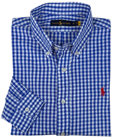 Camisa para Hombre manga larga Polo Ralph Lauren Cuadros Azul Oscuro