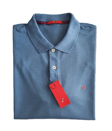 Camiseta tipo polo Carolina Herrera manga corta color Gris