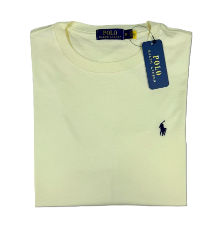 Camiseta T - Shirt cuello redondo manga corta Amarillo Claro Ralph Lauren