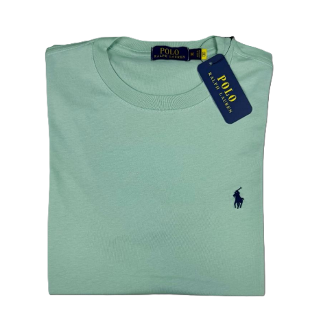 Camiseta T - Shirt cuello redondo manga corta Verde Claro Ralph Lauren