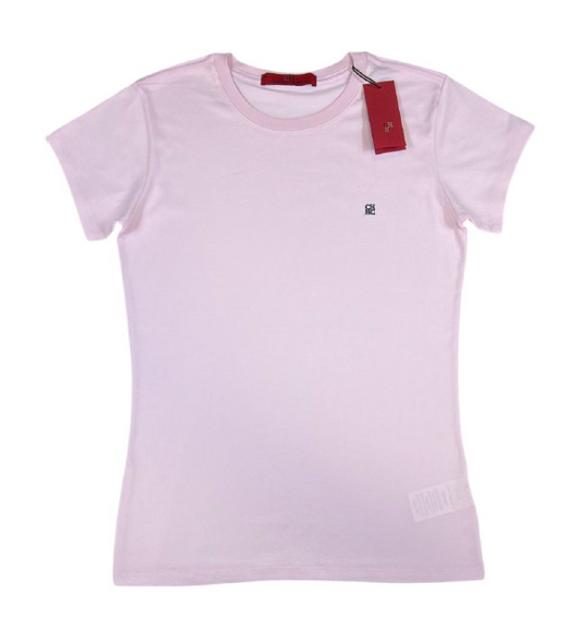 Camiseta T - Shirt Mujer cuello redondo manga corta Rosa CH