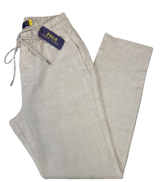 Pantalón lino regular fit Polo Ralph Lauren color Beige