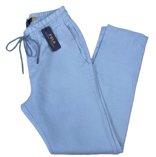 Pantalón lino regular fit Polo Ralph Lauren color Celeste