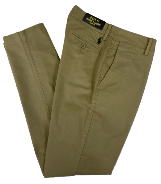 Pantalón stretch regular fit Polo Ralph Lauren color Kakhi oscuro