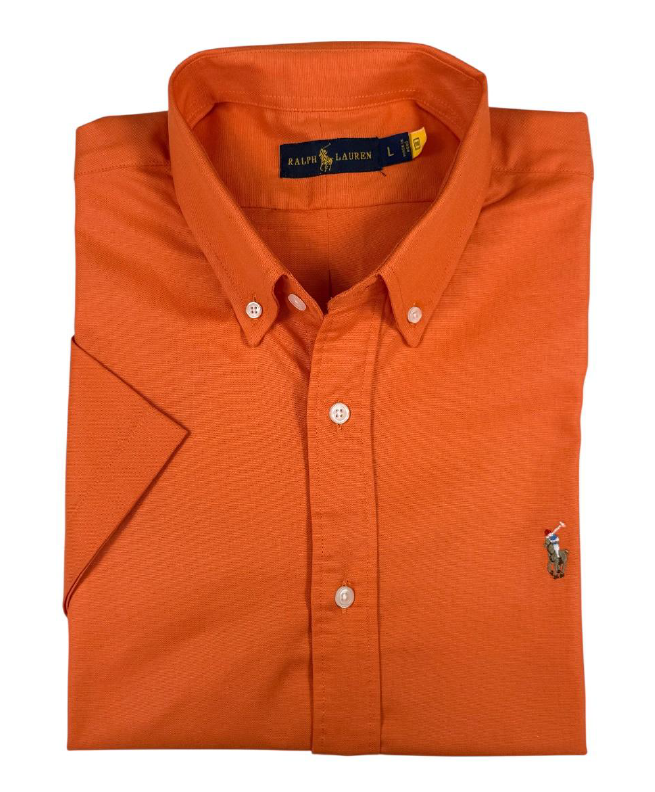 Camisa manga corta Polo Ralph Naranja