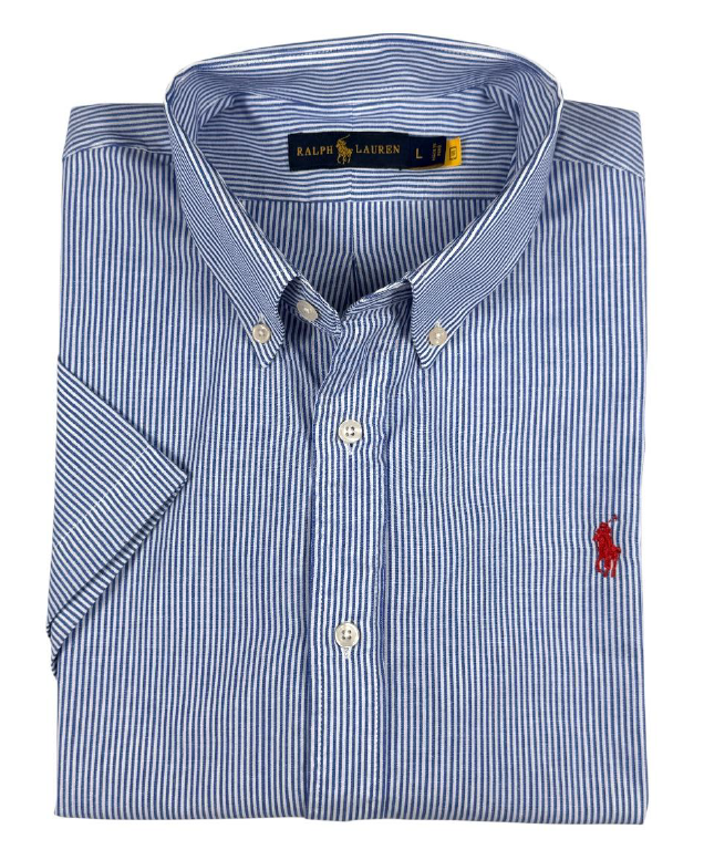 Camisa manga corta Polo Ralph Rayas Azul