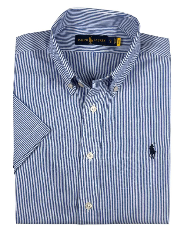 Camisa manga corta Polo Ralph Rayas Azul