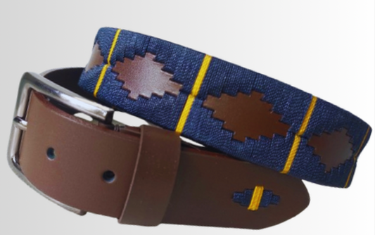 Cinturón en cuero con diseño en hilo encerado Hidalgo