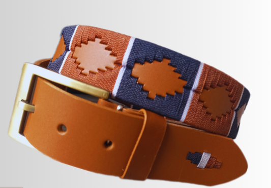 Cinturón en cuero con diseño en hilo encerado Arion