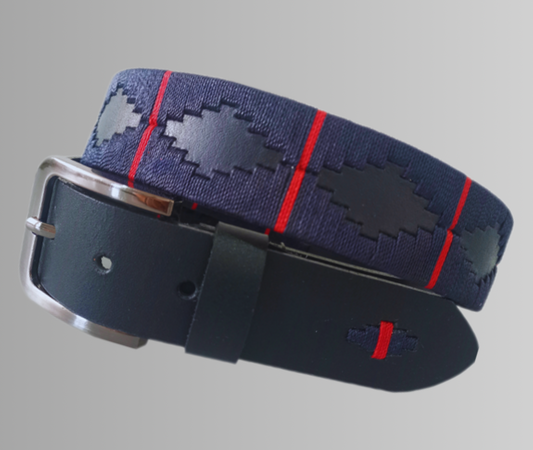 Cinturón en cuero con diseño en hilo encerado Barbaro