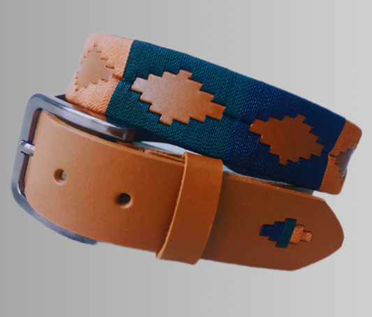 Cinturón en cuero con diseño en hilo encerado Alba