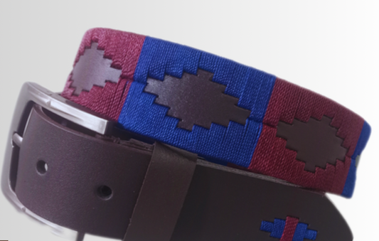 Cinturón en cuero con diseño en hilo encerado Jaguar