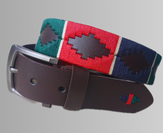 Cinturón en cuero con diseño en hilo encerado Forja