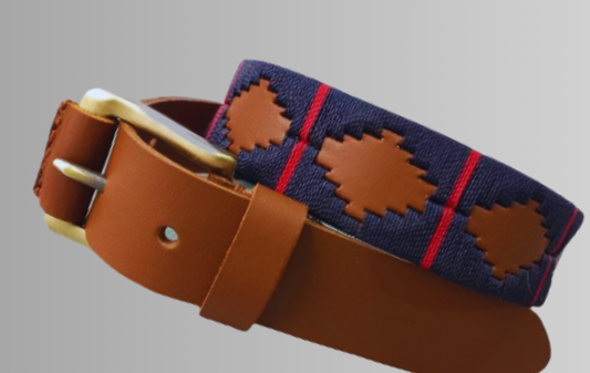 Cinturón en cuero con diseño en hilo encerado Hyperion