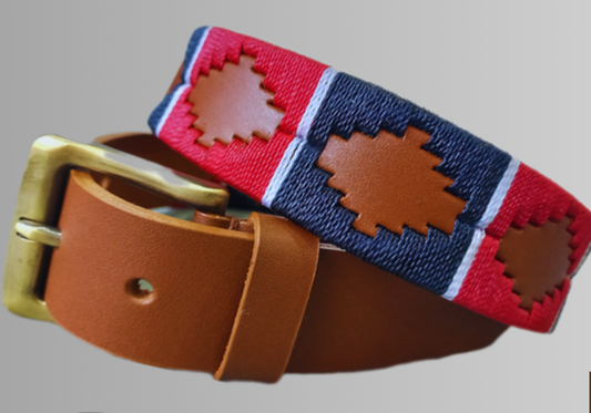 Cinturón en cuero con diseño en hilo encerado Zenyatta