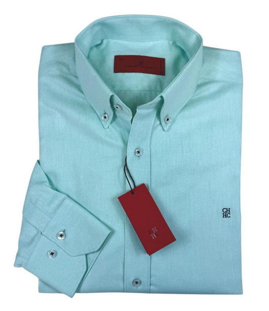 Camisa manga larga Carolina Herrera Azul Celeste