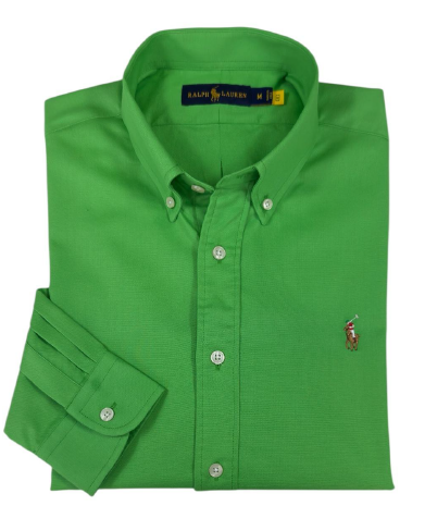 Camisa para Hombre manga larga Polo Ralph Lauren Verde Limón