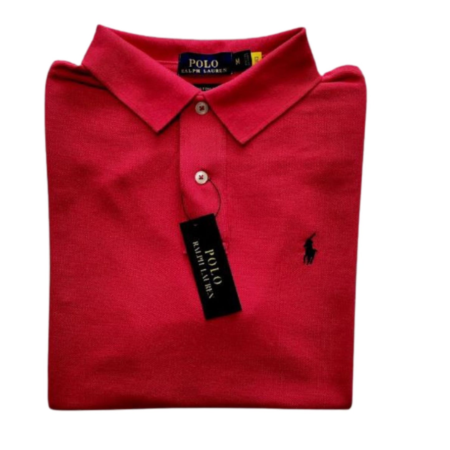 Camiseta tipo polo manga corta Polo Ralph Lauren color Coral